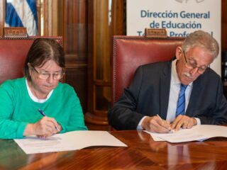 Decisiva participación de IAE en firma de convenio de UTU con la Facultad de Información y Comunicación de UDELAR